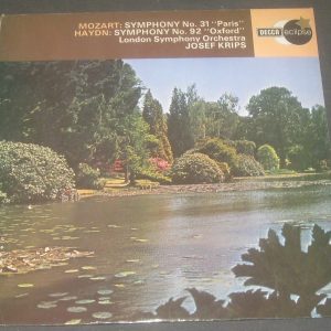 Mozart – Symphony No. 31 Haydn – Symphony No. 92 Krips Decca ECS 717 LP