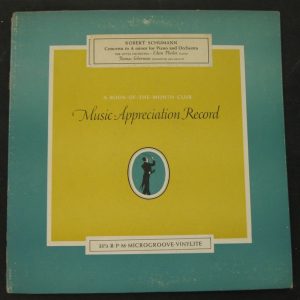 Music Appreciation Record ,  Analysis of SCHUMANN PIANO CONC Flissler Scherman