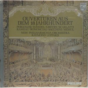 New Philharmonia / Raymond Leppard 18th Century Overtures LP Philips 802 893 LY