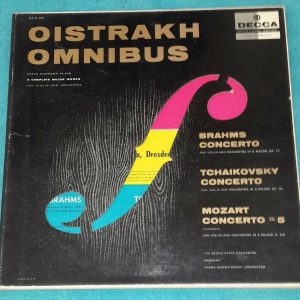 Oistrakh 3 Complete Works Brahms Tchaikovsky Mozart Decca Gold DXB – 141 2 LP