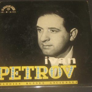 Old Russian melodies  Ivan petrov  Stoutchevski – Piano  LE CHANT DU MOND LP