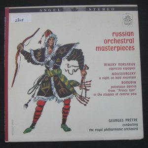 PRETRE – KORSAKOV / MOUSSORGSKY / BORODIN RUSSIAN ORCHESTRAL Angel Blue label lp