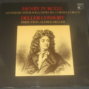 Purcell Anthems Deller Consort Harmonia Mundi HM 233 LP