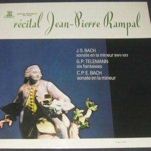 RAMPAL – BACH / TELEMANN – Sonatas ERATO STU 70165 lp EX