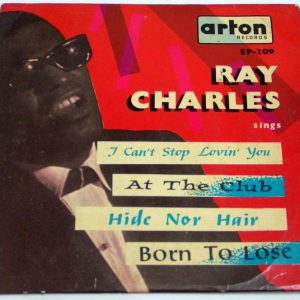 RAY CHARLES – I Can’t Stop Lovin’ You 7″ EP Rare Israel unique pressing ARTON