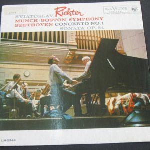 Richter – Beethoven Concerto No. 1 Munch RCA LM 2544 ED1 Israeli 1st Press lp