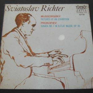 Richter – Mussorgsky Pictures at Exhibition Prokofiev Sonata ARTIA lp 1960 RARE