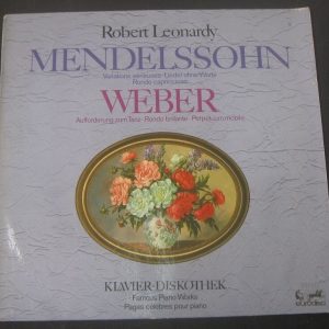Robert Leonardy – Piano Mendelssohn / Weber Eurodisc ‎– 89 838 XAK lp