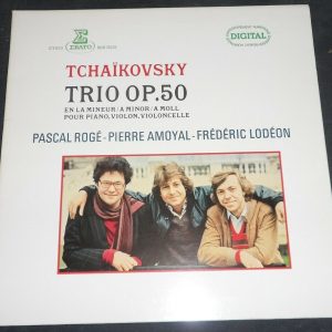 Rogé , Amoyal , Lodéon . Tchaikovsky ( Trio op. 50 ) Erato NUM 75036 dig lp EX