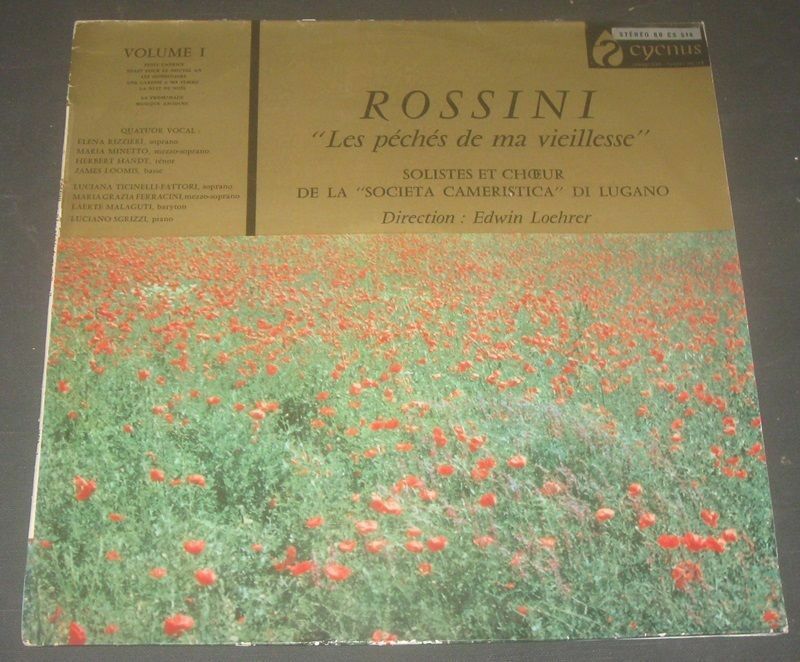 Rossini Les Peches De Ma Vieillesse Edwin Loehrer Cycnus ? 30 CM 014 LP EX