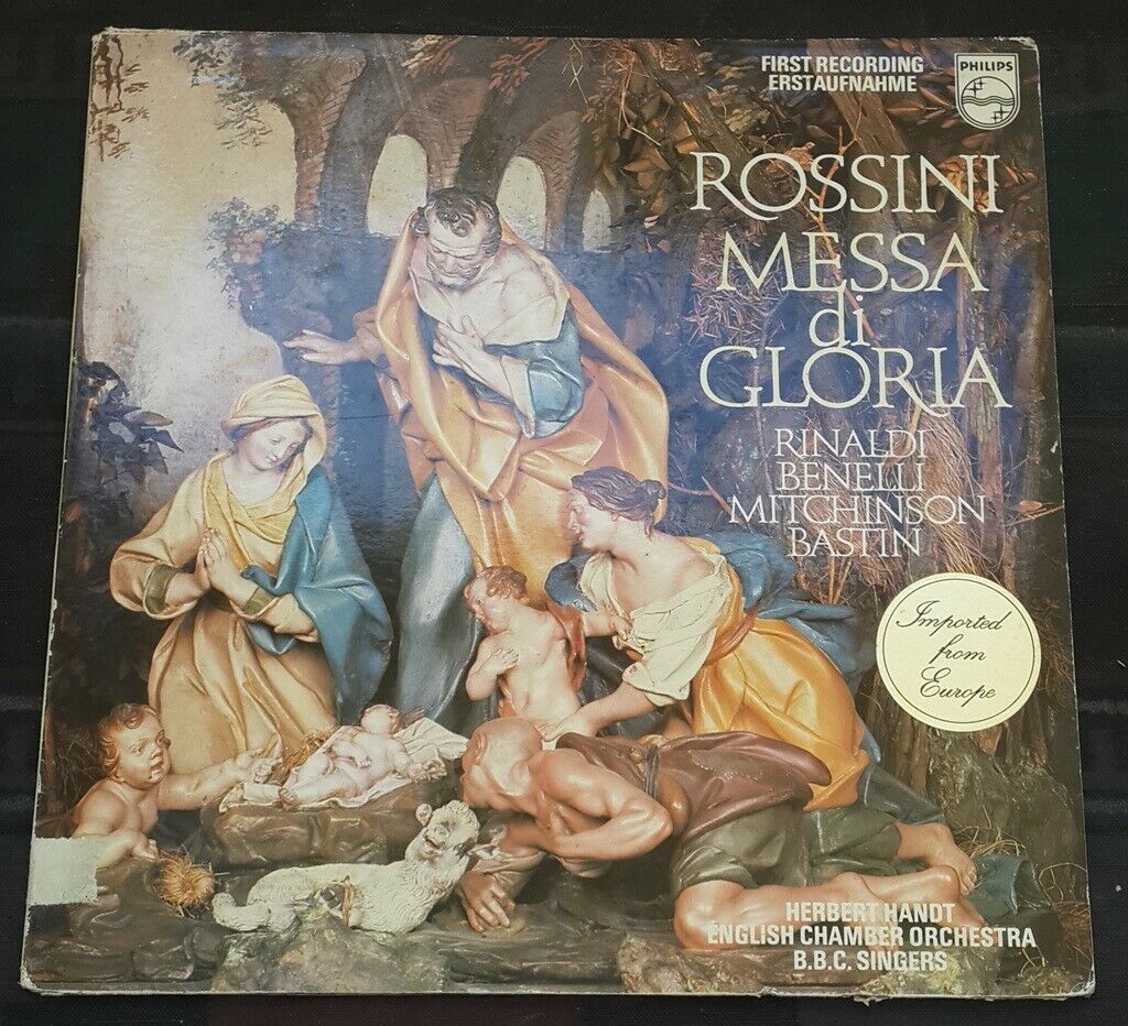 Rossini – Messa Di Gloria Rinaldi , Benelli , Handt Philips 6500 612 lp EX