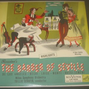 Rossini The Barber Of Seville (Highlights) Serafin RCA LM-1826 1955 LP EX 1955