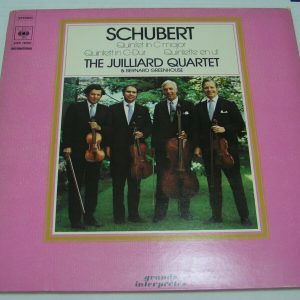 SCHUBERT – Quintet in C Major JUILLIARD QUARTET Bernard Greenhouse CBS 76268