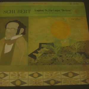 SCHUBERT SYMPHONY NO. 9 CARL SCHURICHT VANGUARD SRV 218 SD LP 1966