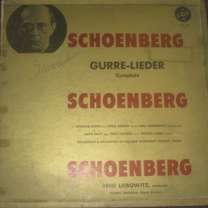 Schoenberg – Gurre-Lieder Complete Rene Leibowitz VOX VBX 204 3 LP Box 1962