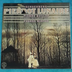 Schoenberg ‎- Pierrot Lunaire, op. 21 Boulez Barenboim Zukerman CBS 76720 LP EX