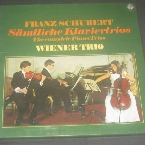 Schubert Complete Piano Trios Wiener Trio Telefunken 6.35055 DX 2 LP Box EX