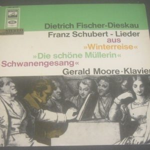 Schubert Lieder Fischer-Dieskau Moore HMV ELECTROLA SME 80040 LP EX ED1