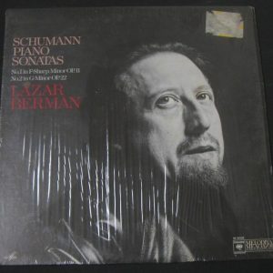 Schumann Piano Sonatas 1 & 2 Lazar Berman  Columbia / Nelodiya M 34528 lp EX