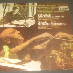 Shostakovich : Symphony No. 13  Ormandy RCA LSC 3162 LP EX ED1