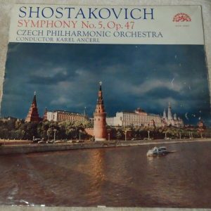 Shostakovich ‎- Symphony No. 5 Karel Ancerl Supraphon ‎– SUA 10423 lp 1963