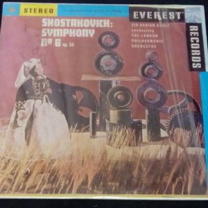 Shostakovich ‎– Symphony No. 6 Adrian Boult ‎SDBR 3007 LP EX