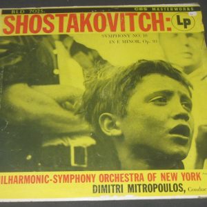 Shostakovich – Symphony No.10 – Dimitri Mitropoulos CBS BLD 7025 lp RARE