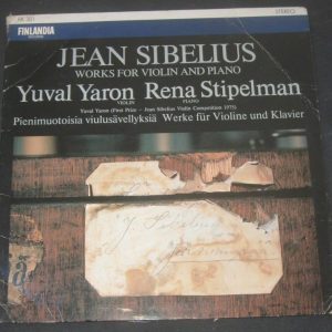 Sibelius / Yuval Yaron / Rena Stipelman Finlandia FA 301 lp