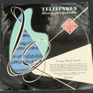So Sang Joseph Schmidt Telefunken ‎– LB 6007 10″ lp