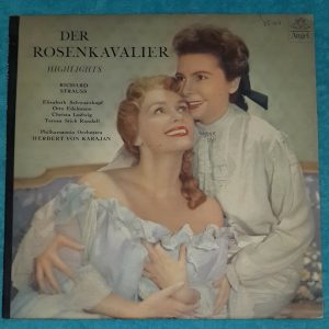 Strauss –  Der Rosenkavalier Highlights Karajan  Angel 35645 LP EX