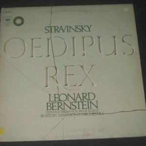 Stravinsky – Oedipus Rex : Bernstein / Troyanos / Kollo CBS 76380 lp Gatefold