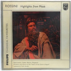 TULLIO SERAFIN Rossini – Highlights from Mose LP Philips GL5696