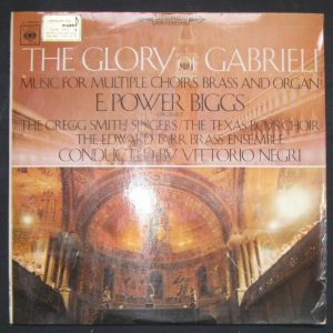 The Glory Of Gabriel Music For Multiple Choirs Brass And Organ CBS Israel lp ED1