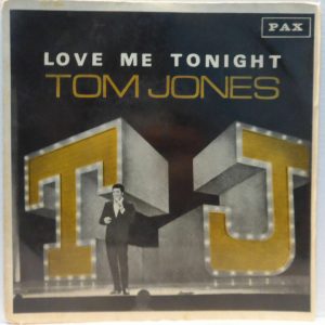 Tom Jones – Love Me Tonight / Hide And Seek 7″ EP Rare Israel Pressing PAX