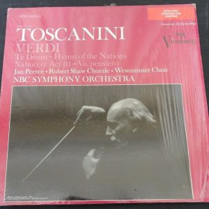 Toscanini Verdi Jan Peerce Robert Shaw Opera RCA VICS 1331 1968 LP EX