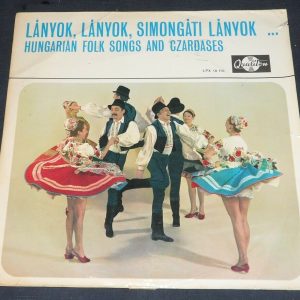 Various Hungarian Folk Songs And Czardases  Qualiton ‎ LPX 10110 lp EX