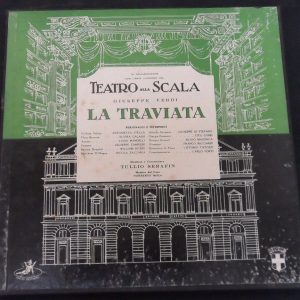 Verdi – La Traviata Serafin , di Stefano , Gobbi  Angel 3545 3 LP Box EX