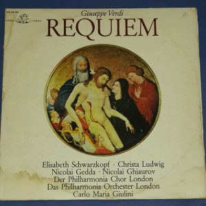 Verdi – Requiem Carlo Maria Giulini Schwarzkopf Angel AN 133/134 2 LP