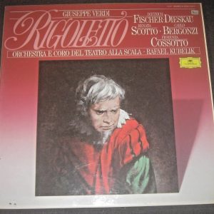 Verdi ‎– Rigoletto Fischer-Dieskau Scotto Kubelik DGG 413 294-1 3 LP BOX EX