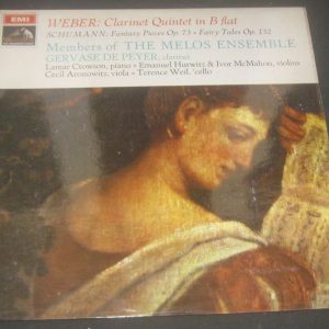 Weber Clarinet Quintet Schumann Fantasy  De Peyer / Melos Ensemble ASD 2374 LP