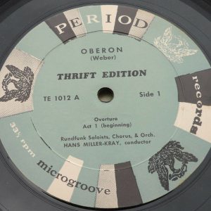 Weber – Oberon  Mueller-Kray  Period TE 1012 2 LP Box EX
