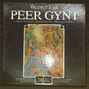 Werner Egk ‎- Peer Gynt Wallberg  Orfeo S 005823 F 3 lp Box