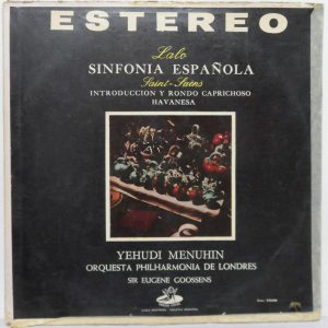 Yehudi Menuchin – LALO Sinfonia Espanola / Saint-Saens  Rondo ANGEL SLPC-12082