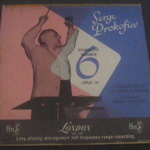 prokofiev Symphony No. 6  Ansermet LONDON LL 527 LP USA 1952
