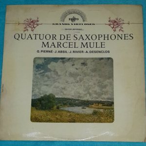 quatuor de saxophones marcel mule pierne desenclos absil Erato Stu 70306 LP