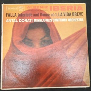 Albeniz Iberia Falla Interlude Dorati ‎ Mercury Living Presence MG50146 lp EX