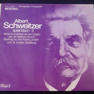 Albert Schweitzer spielt Bach Electrola Dacapo 1 C 047-01 554 lp EX