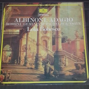 Albinoni – Adagio Rossini Geminiani Pachelbel Ysaye Bobesco DGG 2544 044 LP EX