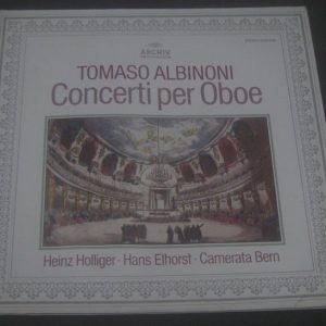 Albinoni Concerti Per Oboe Heinz Holliger Hans Elhorst Archiv 2533 409 LP