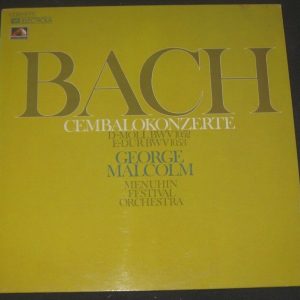 BACH – Harpsichord Concertos George Malcolm / Menuhin HMV C 063-02 479 lp EX